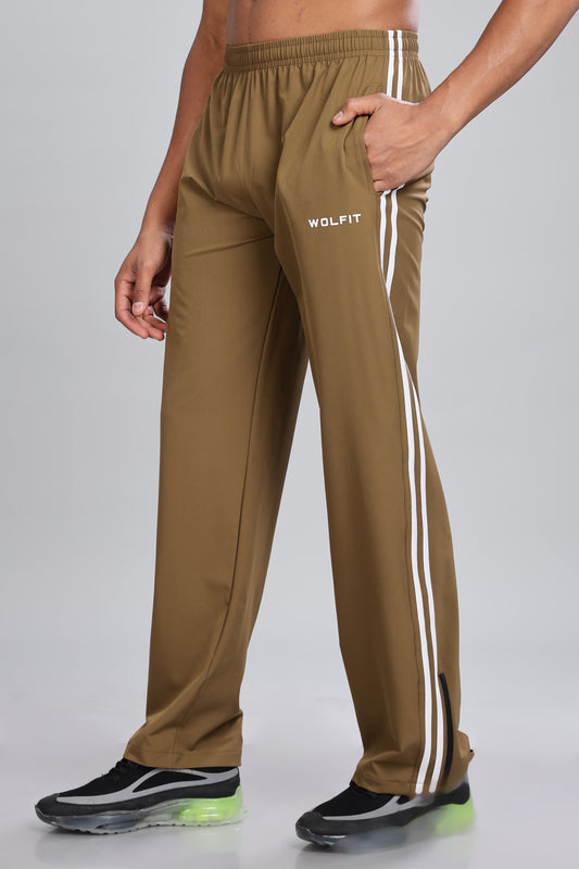 Retro Bootcut Trackpant - Brown