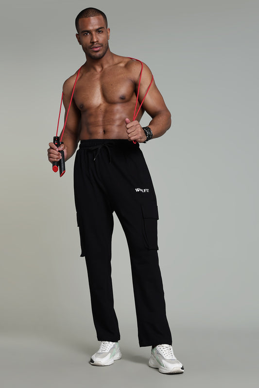 DIVINE STRAIGHTFIT CARGO - BLACK