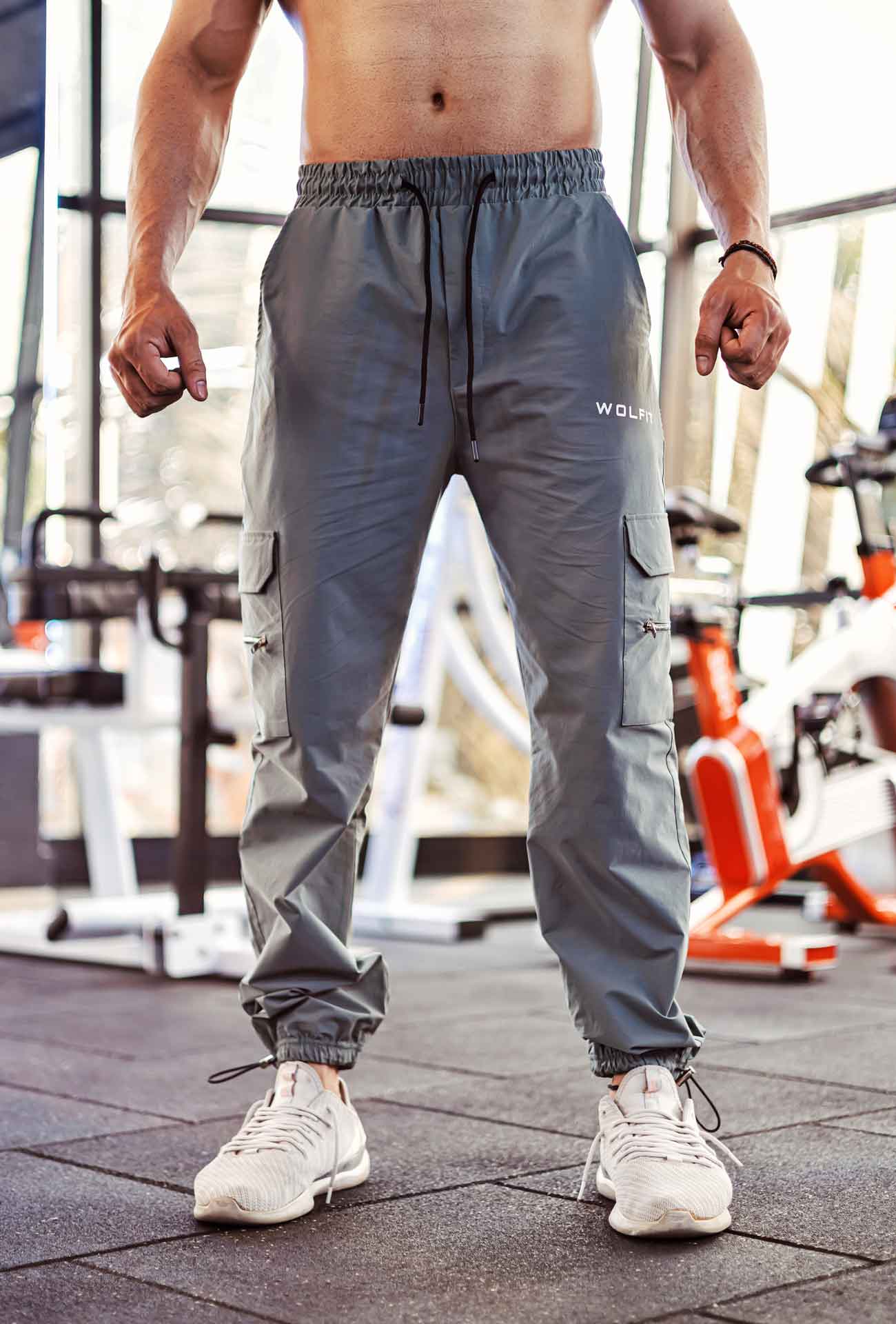 Wolfit Athleisure Off White Wolf Sweatshirt 106 Wolf Man Oversize