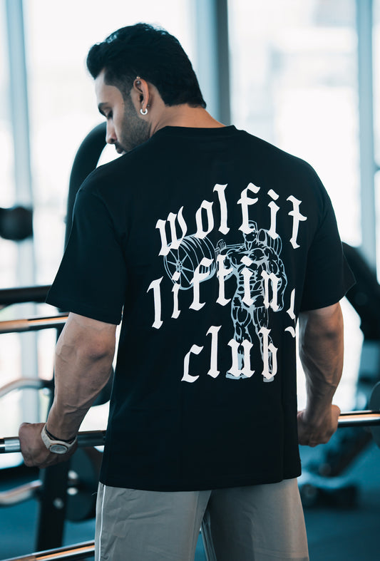 110 Lifting Club Oversize Tshirt - Black