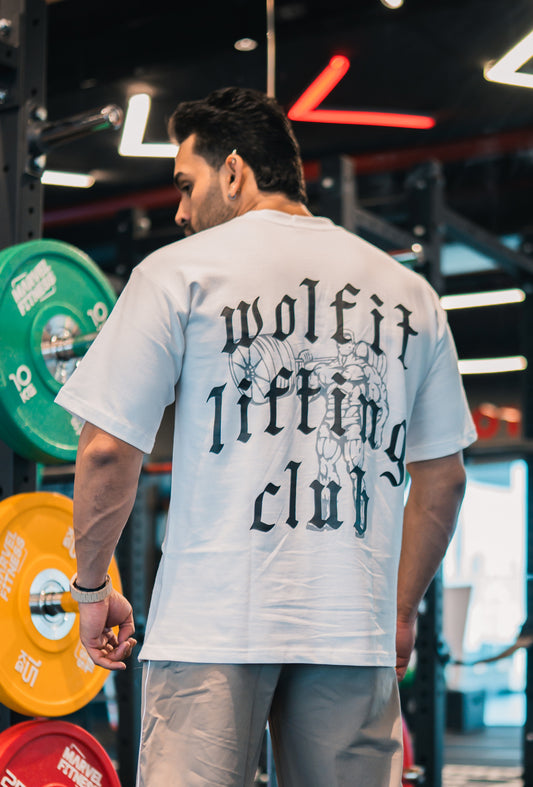 110 Lifting Club Oversize Tshirt - White