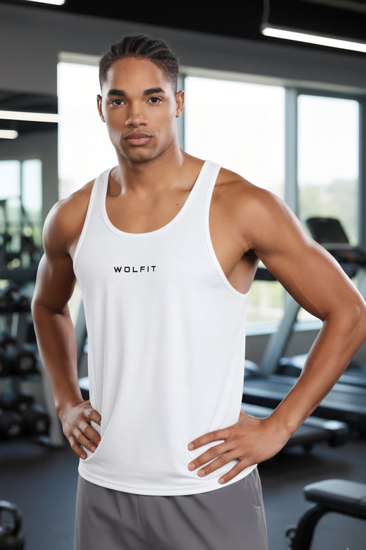 Wavy Jacquard Stringer - White