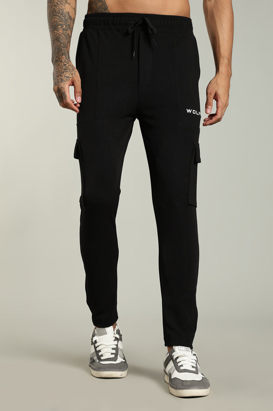 Adonis Cargo Trackpant - Black