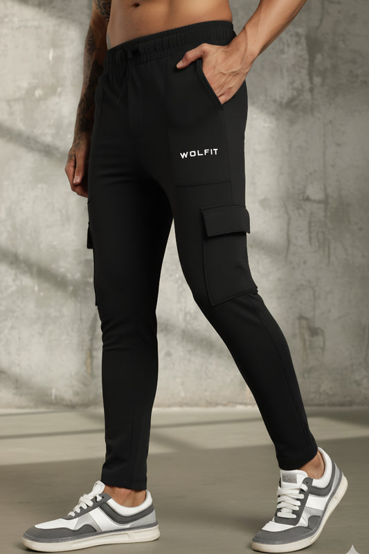 Adonis Cargo Trackpant - Black