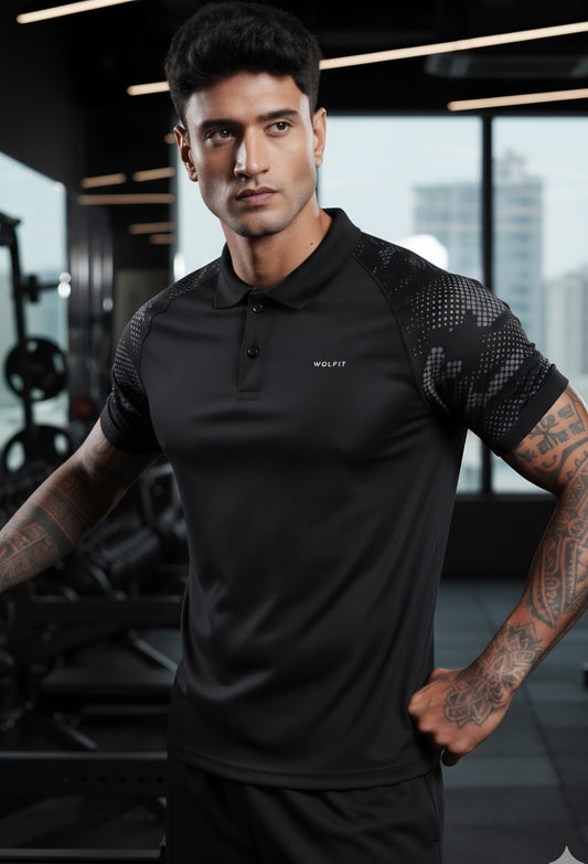 Performance Polo Tshirt - Black