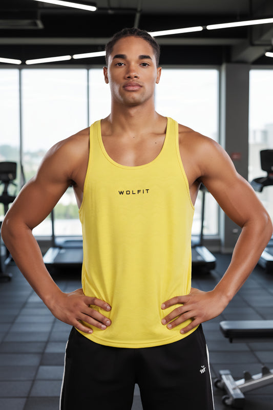 Wavy Jacquard Stringer - Yellow