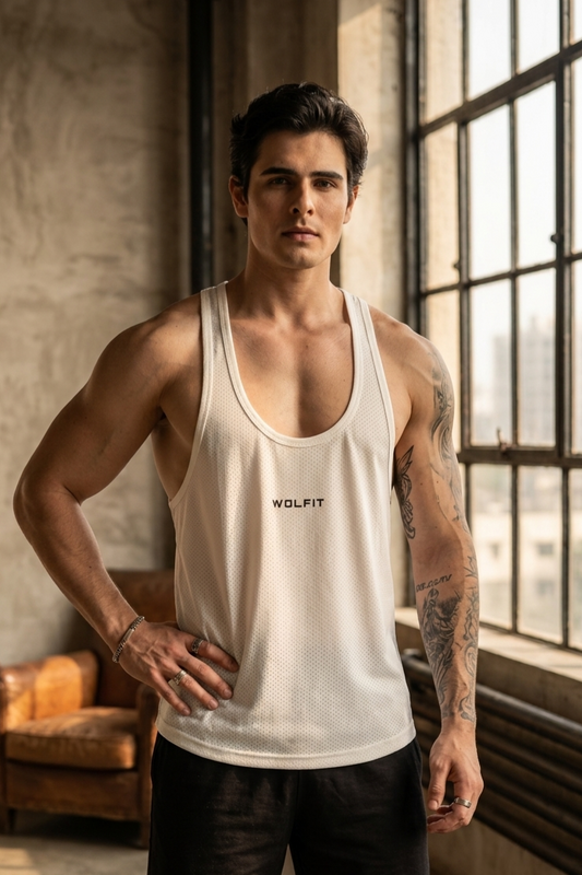 Wolfit Legacy Mesh Stringer-White