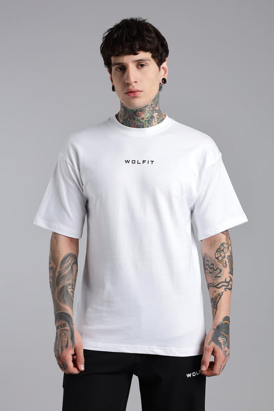 110 Lifting Club Oversize Tshirt - White