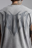 Revenge Cut Off Muscle Tee - Light Grey