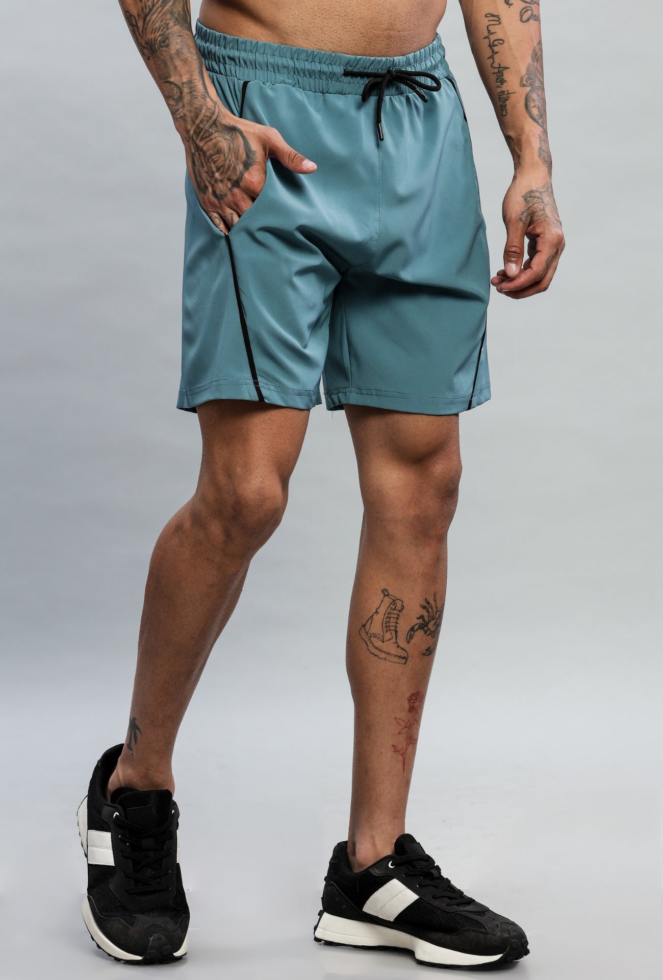 Crest Lifting Shorts - Teal Blue