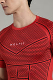 505 Active Compression Half Sleeves T shirt - Red