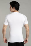 505 Active Compression Half Sleeves T shirt-White
