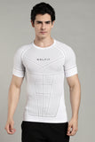 505 Active Compression Half Sleeves T shirt-White