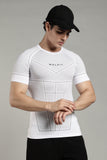 505 Active Compression Half Sleeves T shirt-White