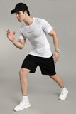 505 Active Compression Half Sleeves T shirt-White