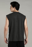 Wolfit No Mercy Cut Off Tshirt- Grey Melange