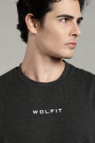 Wolfit No Mercy Cut Off Tshirt- Grey Melange