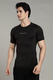 505 Active Compression Half Sleeves T shirt - Black
