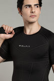 505 Active Compression Half Sleeves T shirt - Black