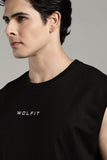 Wolfit No Mercy Cut Off Tshirt- Black
