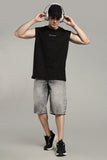 Wolfit No Mercy Cut Off Tshirt- Black