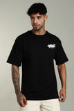 114 WOLFIT POP UP DROP OVERSIZE TSHIRT - LUNAR BLACK