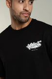 114 WOLFIT POP UP DROP OVERSIZE TSHIRT - LUNAR BLACK