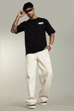 114 WOLFIT POP UP DROP OVERSIZE TSHIRT - LUNAR BLACK
