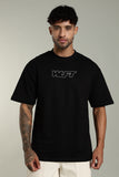 113 HOWLERS CLUB OVERSIZE GRAPHIC TSHIRT - CARBON BLACK