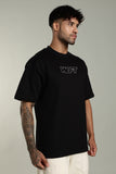 113 HOWLERS CLUB OVERSIZE GRAPHIC TSHIRT - CARBON BLACK