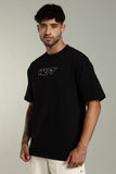 113 HOWLERS CLUB OVERSIZE GRAPHIC TSHIRT - CARBON BLACK