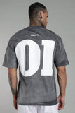 116 SPRAY WASH OVERSIZE TEE-GREY