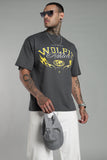 117 ATHLETE OVERSIZE TEE- DARK GREY