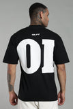 116 SPRAY WASH OVERSIZE TEE-BLACK