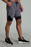 Limitless 2 in 1 6" shorts - Ash grey