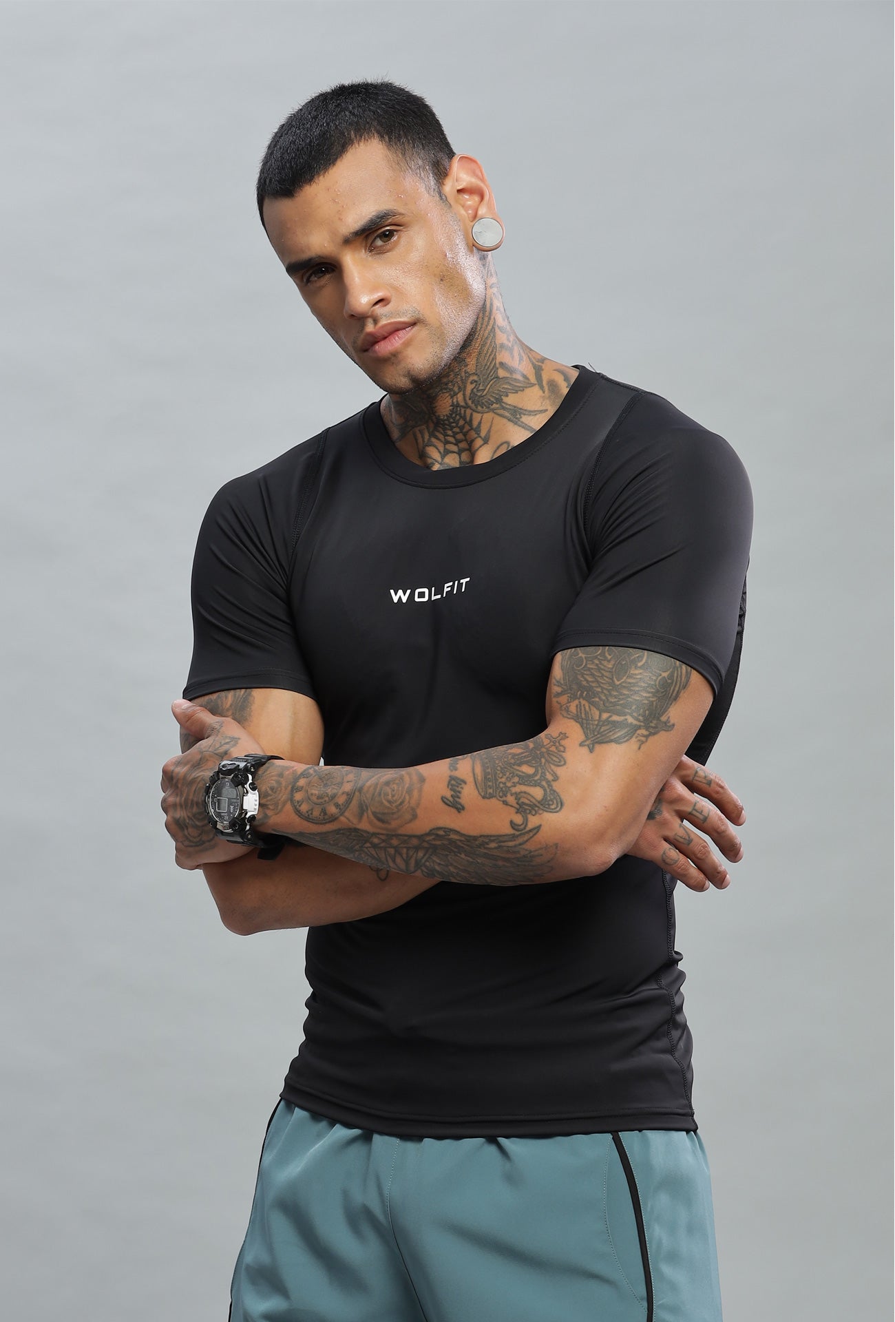 501 Speed Compression Half Sleeve T-shirt - Black