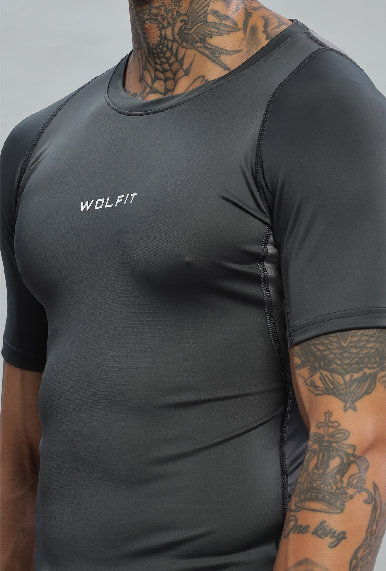 501 Speed Compression Half Sleeve T-shirt - Dark Grey