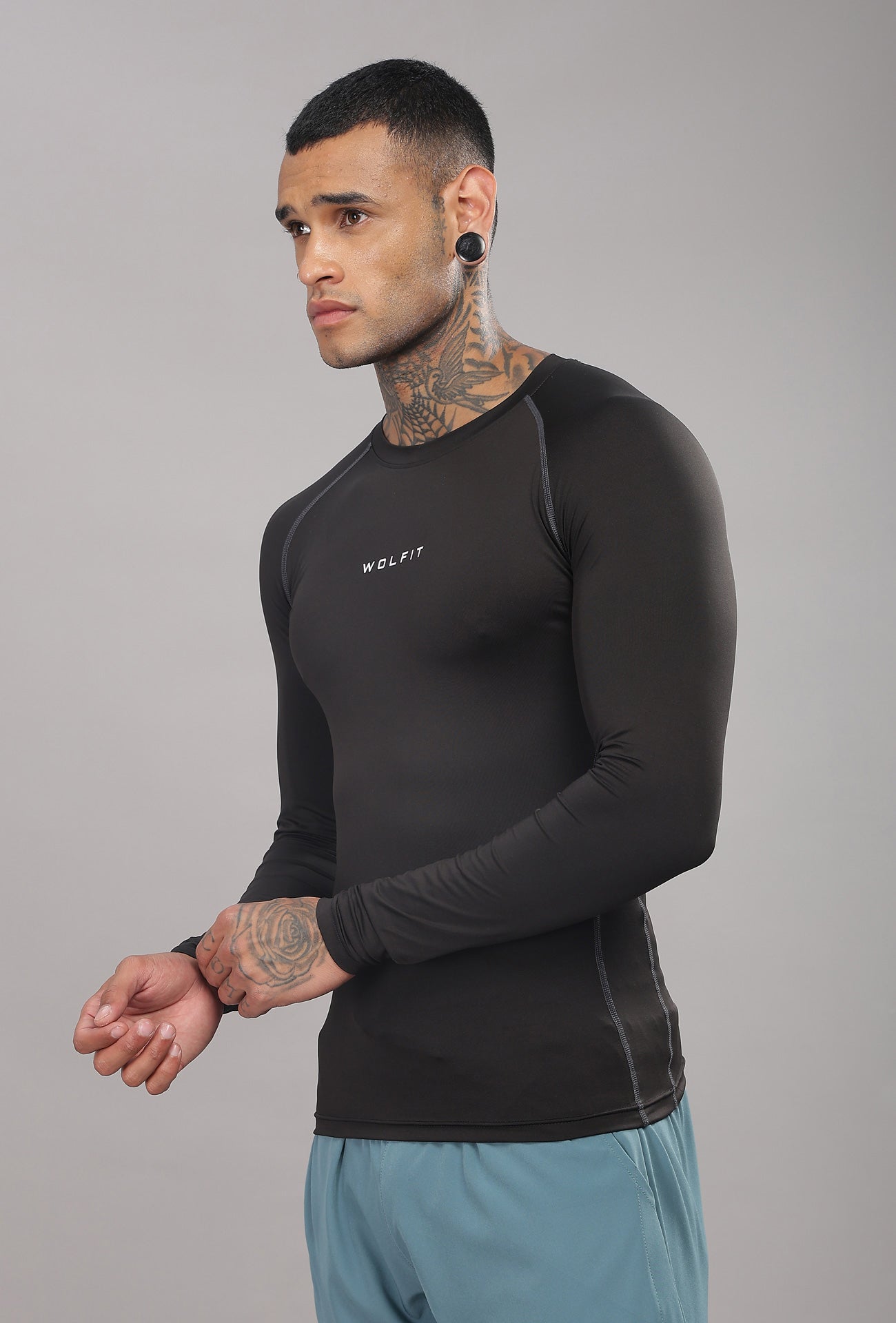 504 Evolve compression tshirt Full sleeve - Black