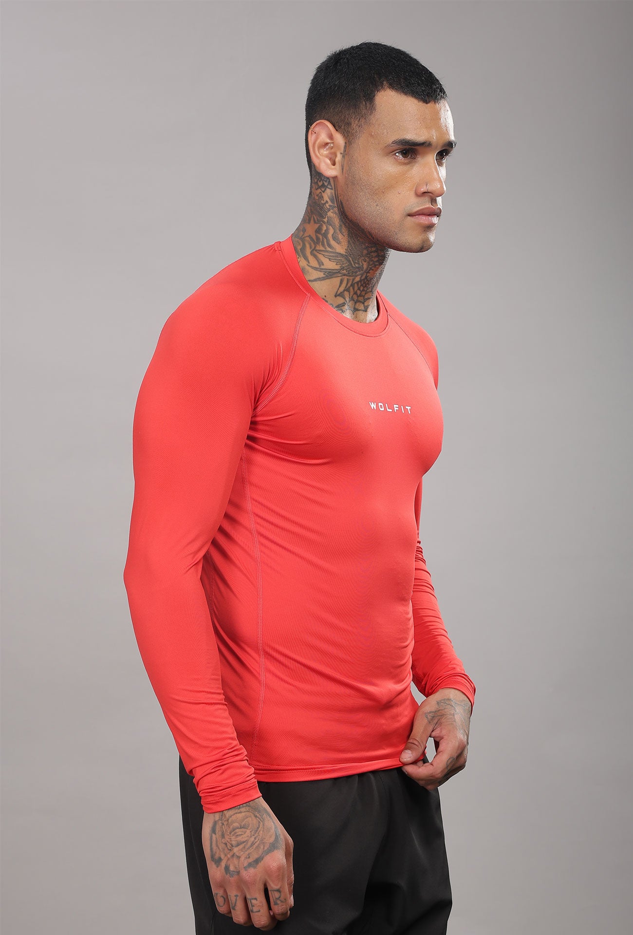 504 Evolve compression tshirt Full sleeve - Red