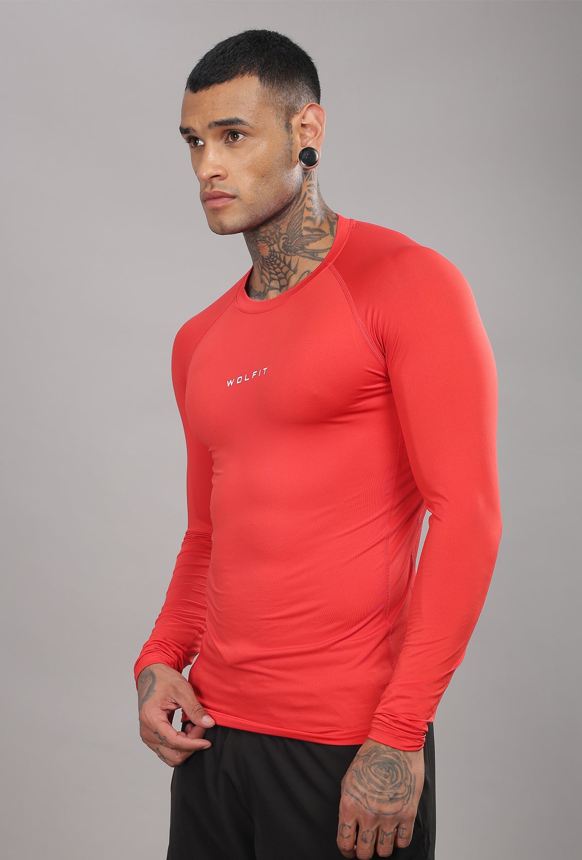 504 Evolve compression tshirt Full sleeve - Red