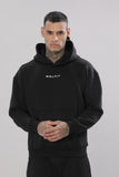 807 Wolf Man Oversize Hoodie - Black