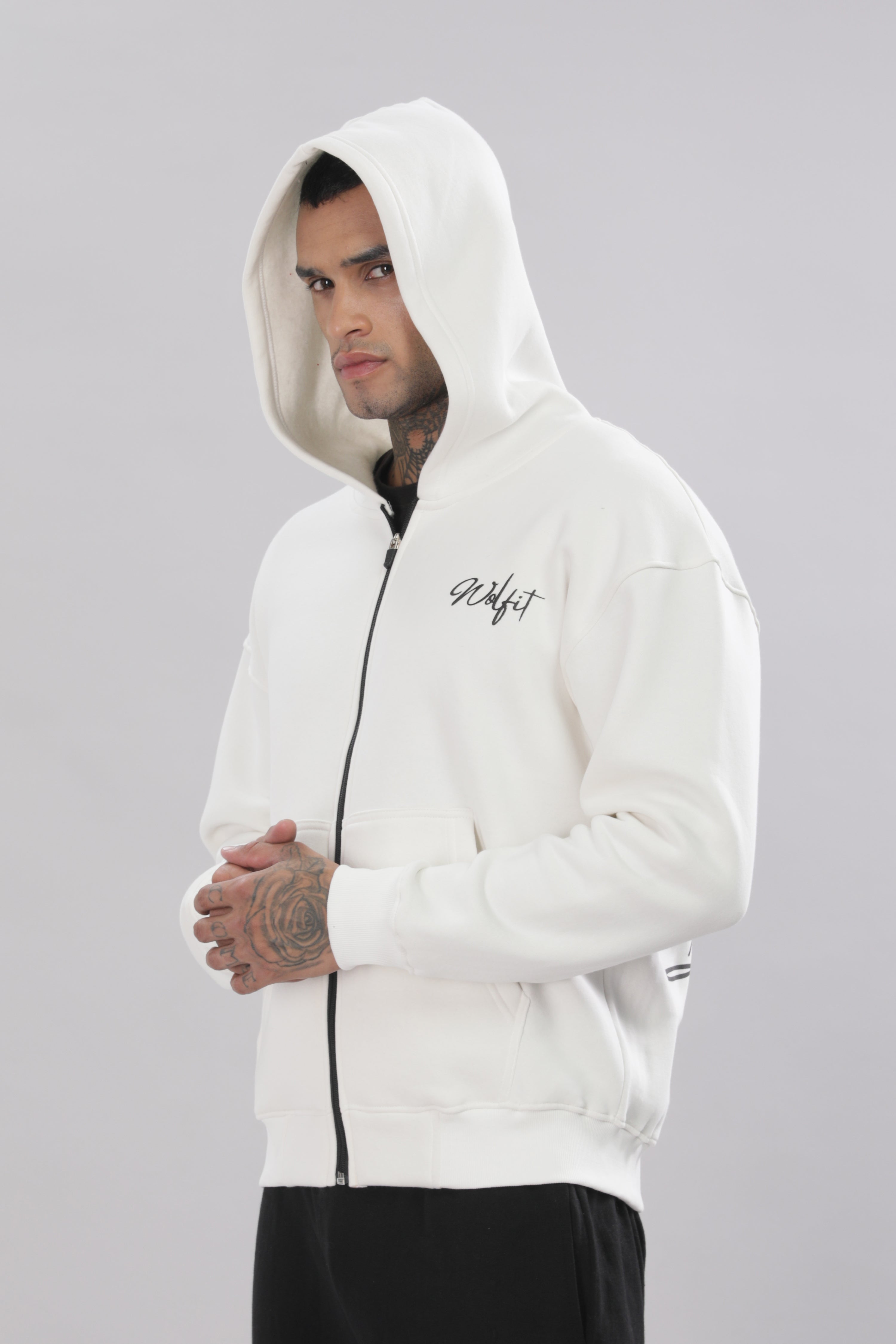 805 Signature Oversize hoodie - Off white