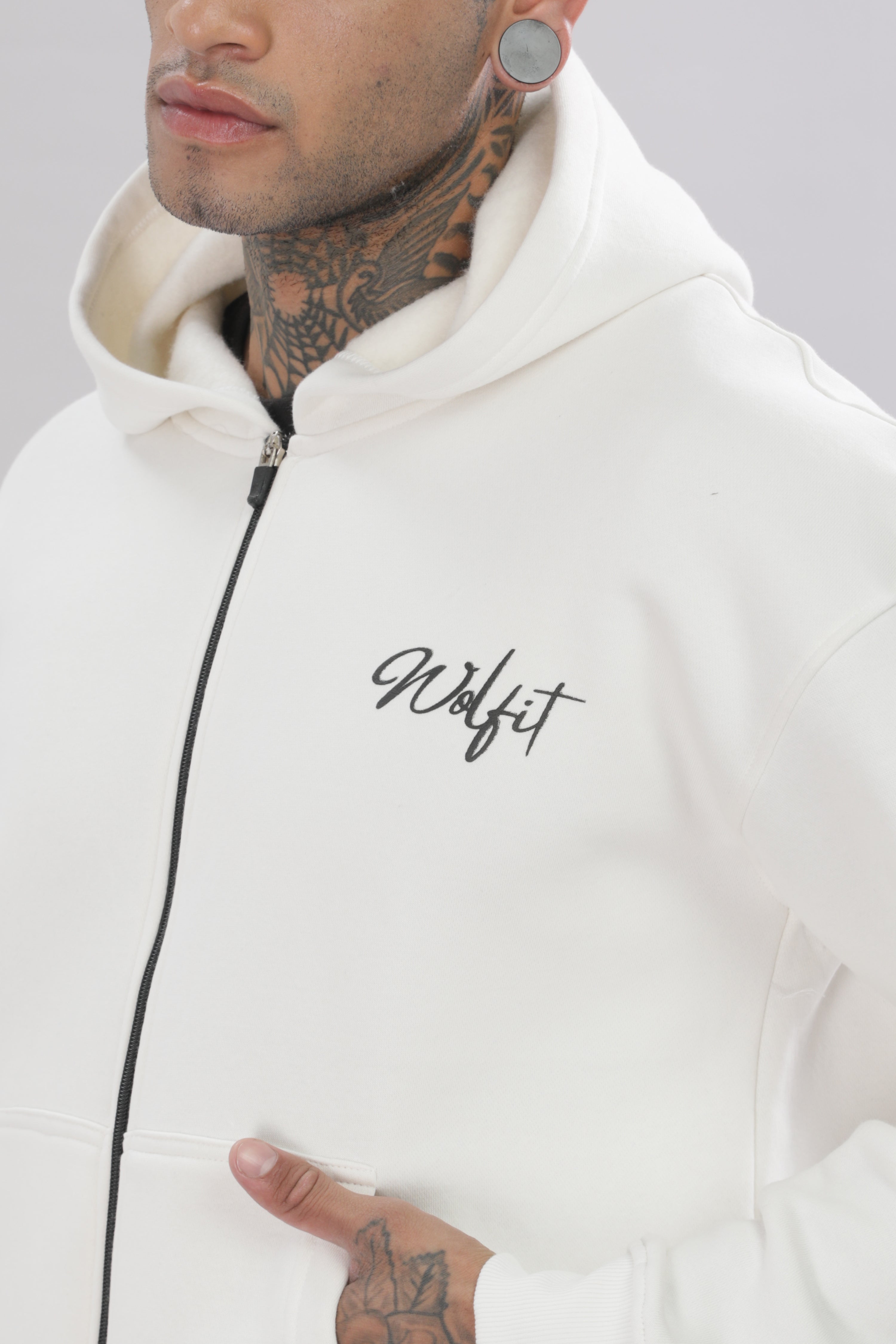 805 Signature Oversize hoodie - Off white