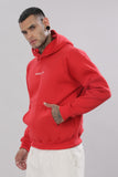 807 Wolf Man Oversize Hoodie - Red