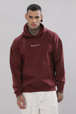 803 Claw Oversize Hoodie - Wine