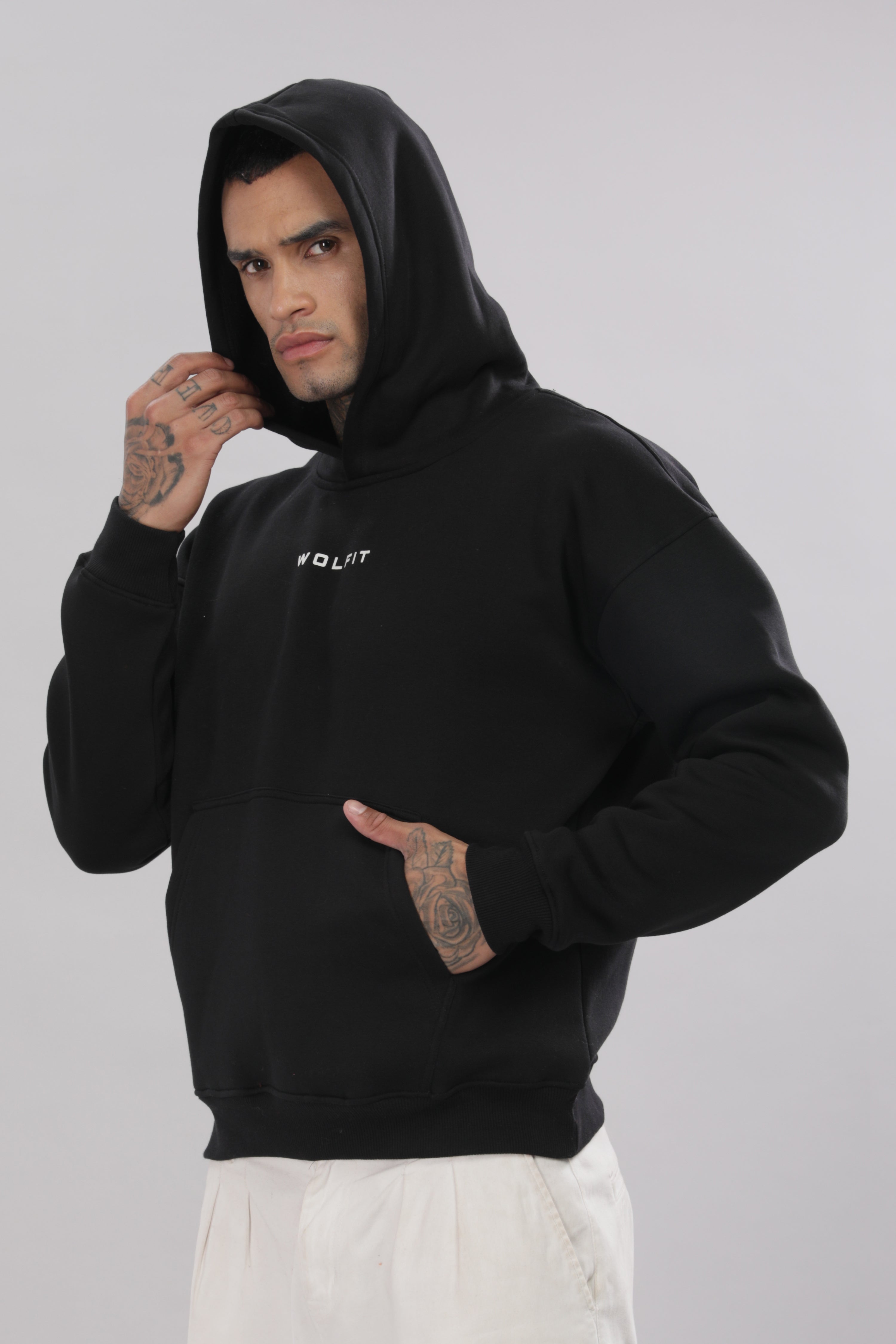 803 Claw Oversize Hoodie - Black