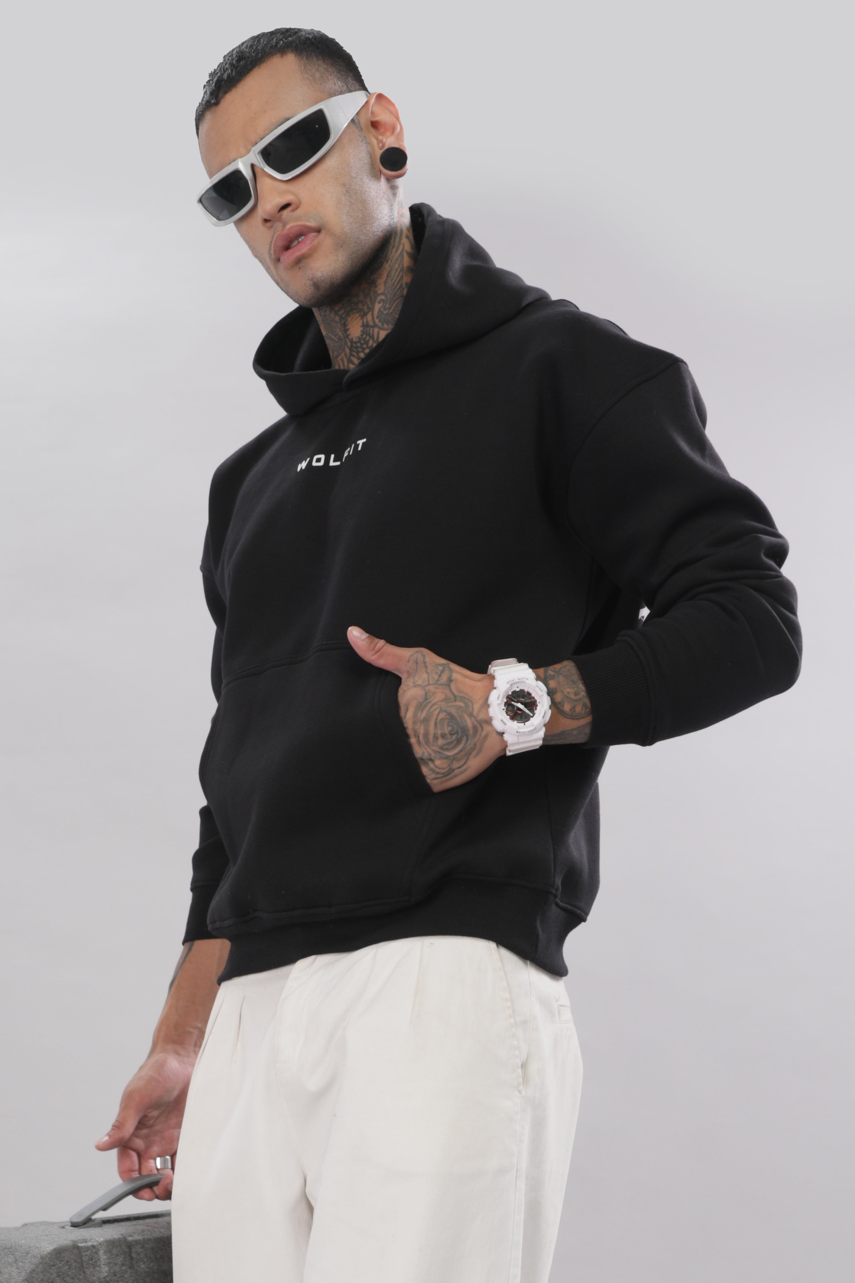 803 Claw Oversize Hoodie - Black