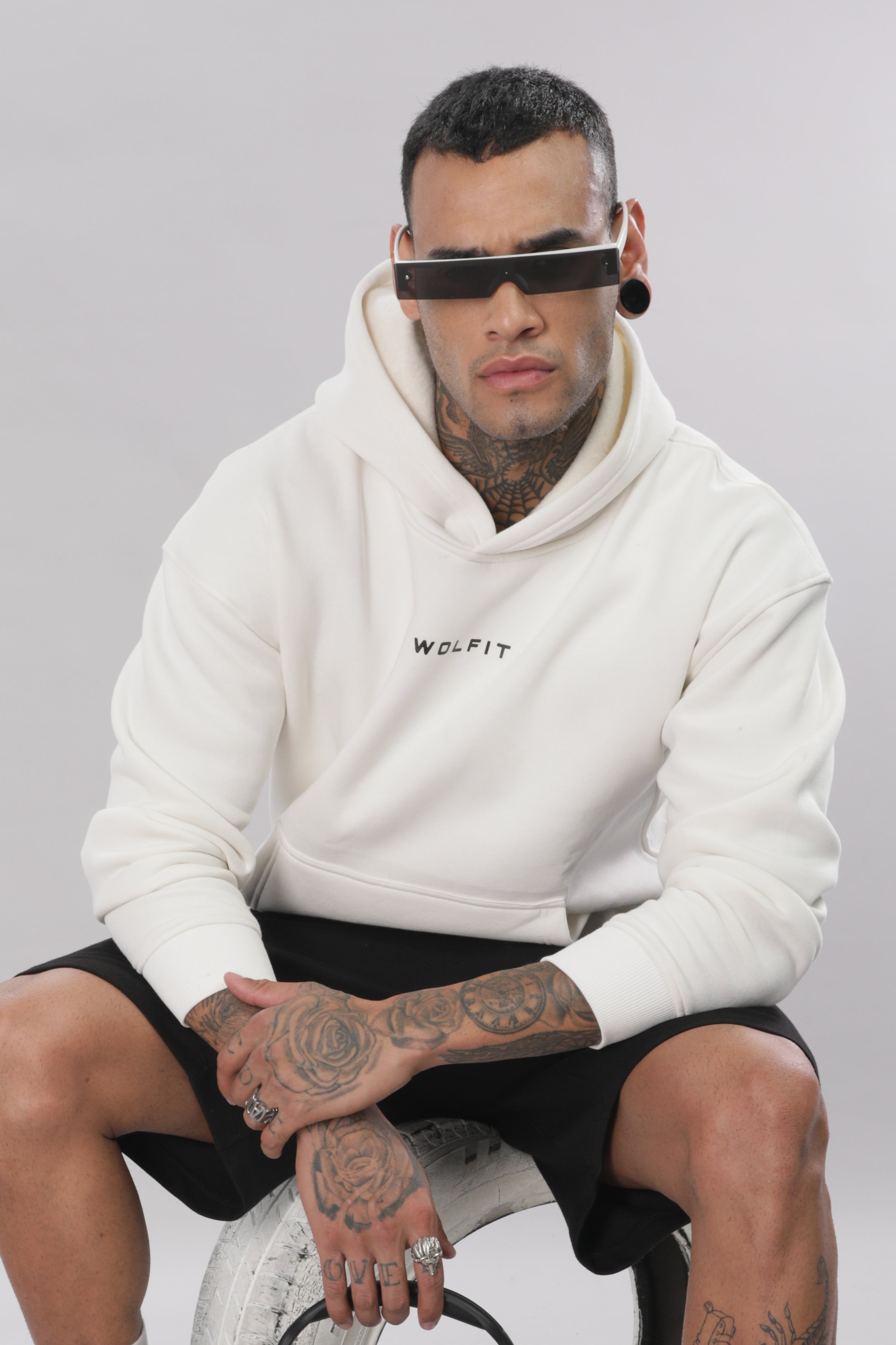 803 Claw Oversize Hoodie - Off White