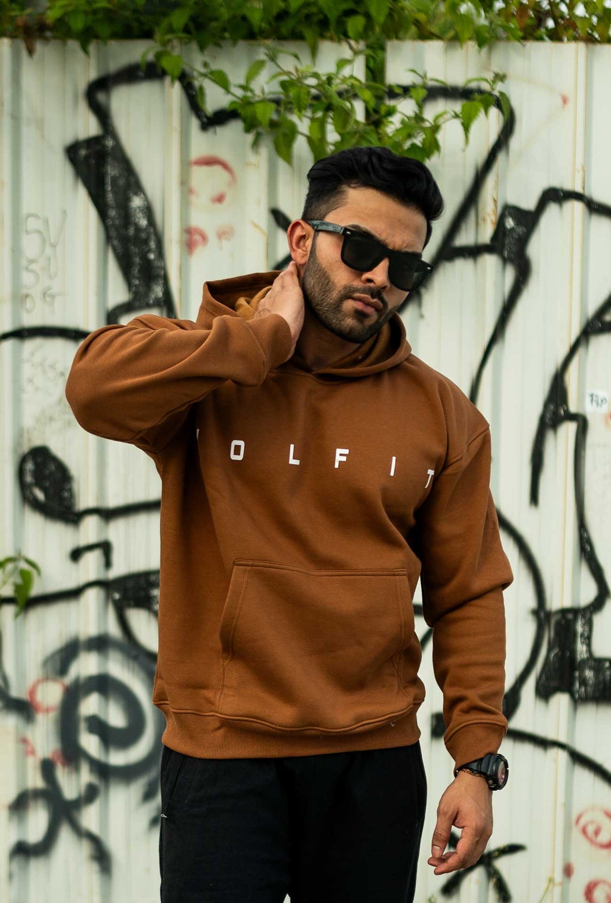 804 Rebel Oversize hoodie - Tan