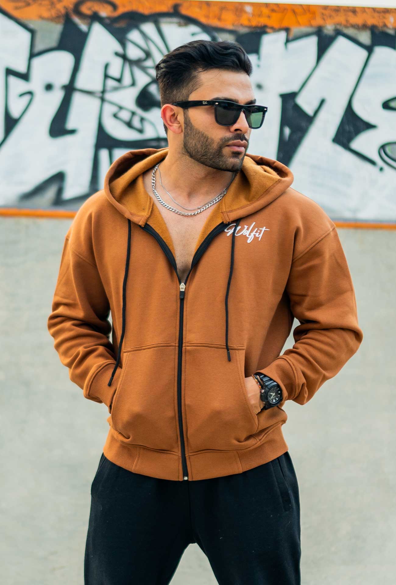 805 Signature Oversize hoodie - Tan